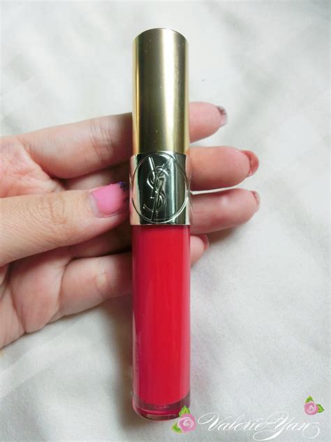 ysl glossy stain 12 试色|ysl12号直男斩说的唇釉还是圆管？ysl12号口红试色对比.